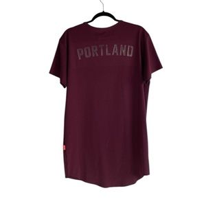 Jaflds Portland burgundy tshirt dress